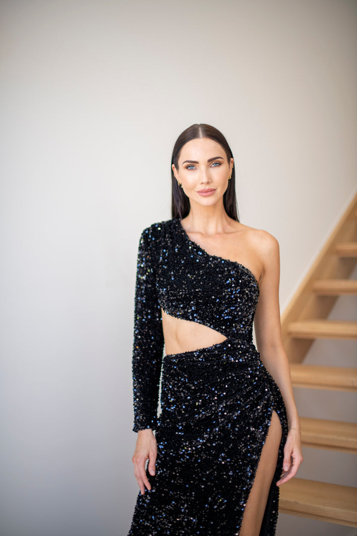 Justin Sequin Gown