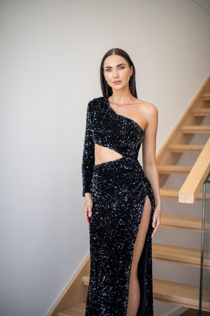 Justin Sequin Gown